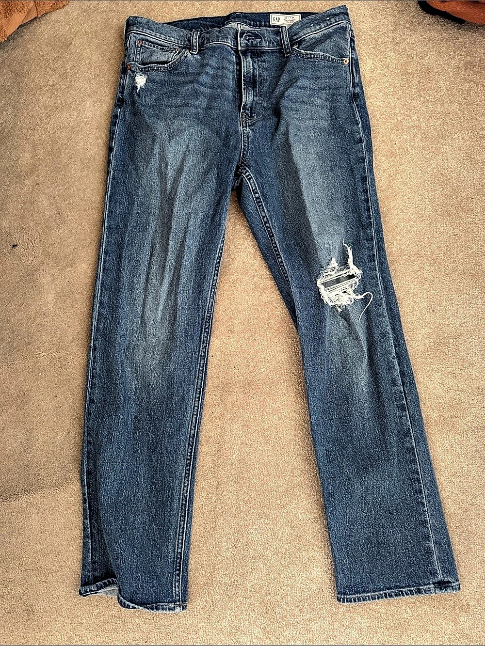 Gap 90s Straight High Rise Jeans Blue Waist 32 (14)